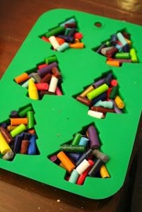 14. Christmas Tree Crayons