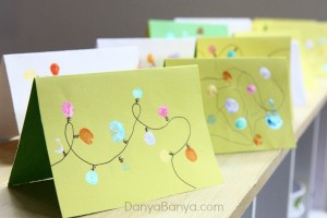3. Fairy Lights Fingerprint Cards