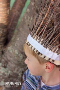 Kids craft stick hat