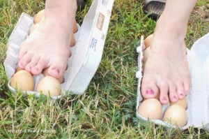 Walking on eggs