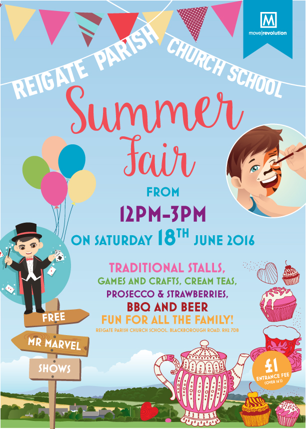 Move Revolution Sponsors Reigate Parish Church School Summer Fair