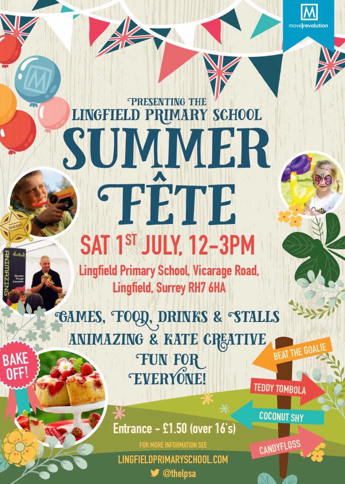 Lingfield Primary School’s Summer Fete, Sponsored by Move Revolution